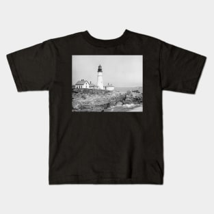 Portland Head Light, 1902. Vintage Photo Kids T-Shirt